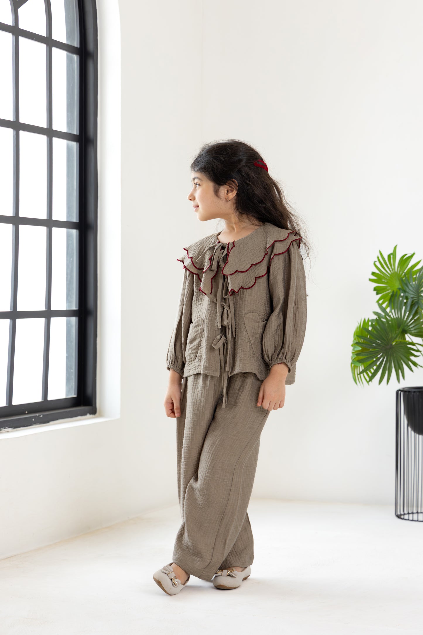 Mocha Tie-Up Coord Set