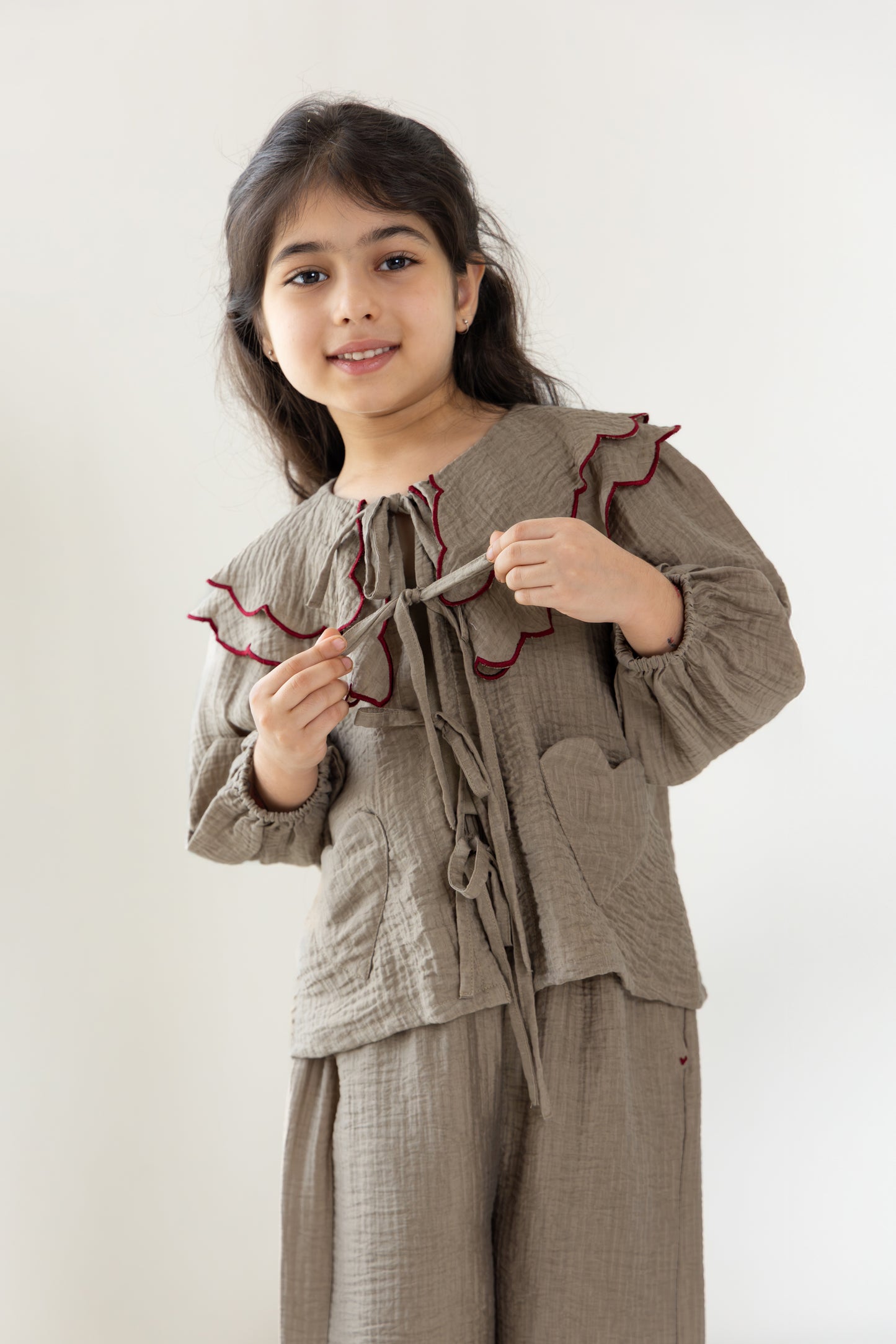 Mocha Tie-Up Coord Set