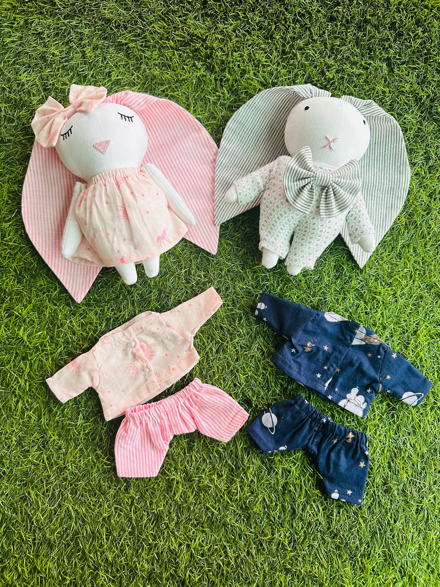 Bunny Pair Doll Play Set RISA DREAMWORLD