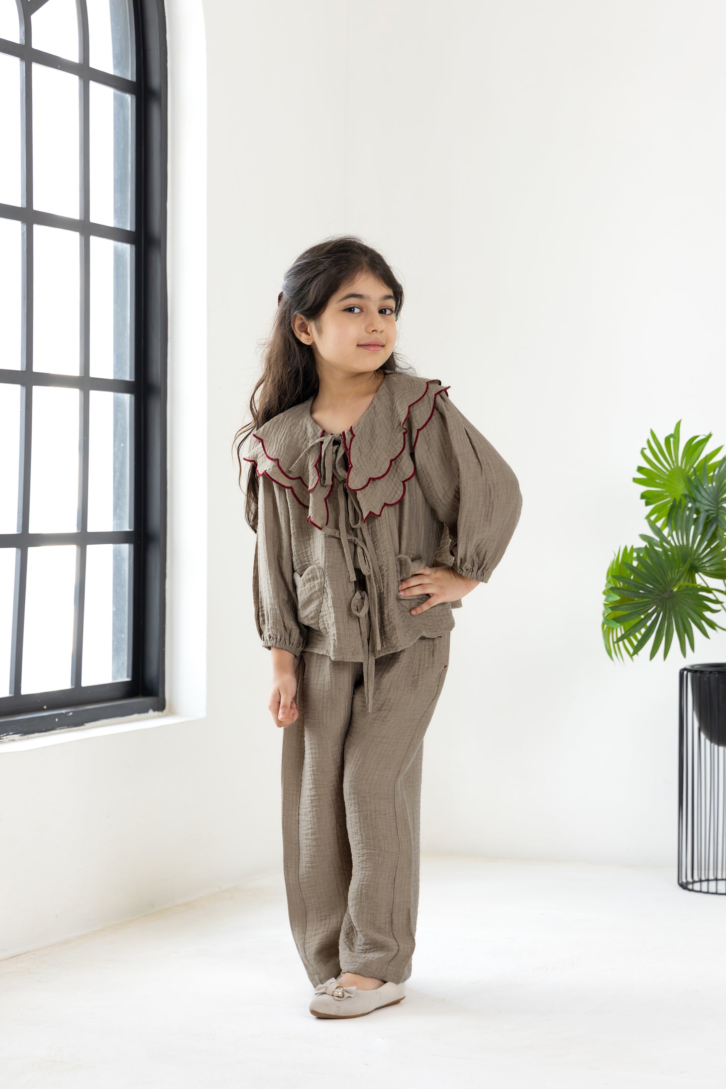 Mocha Tie-Up Coord Set