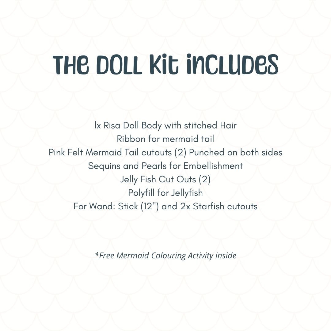 DIY Mermaid Doll Kit RISA DREAMWORLD