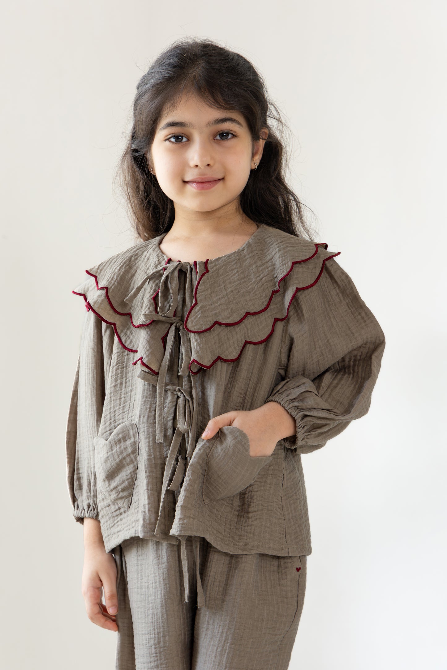 Mocha Tie-Up Coord Set