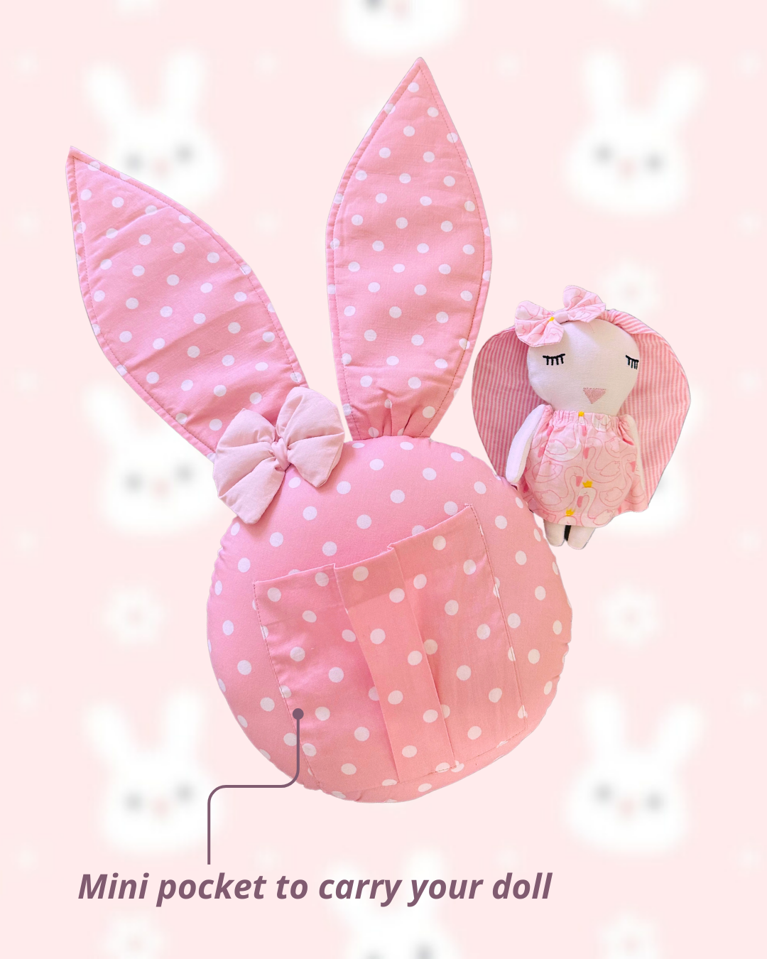 The Polka Bunny Cushion