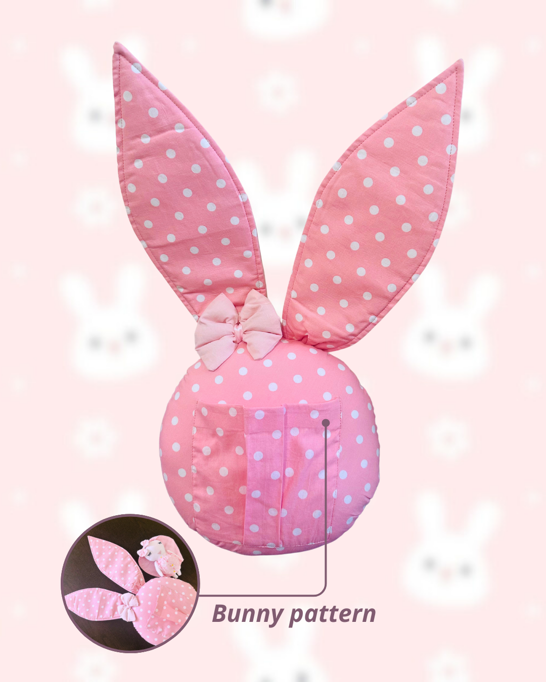 The Polka Bunny Cushion