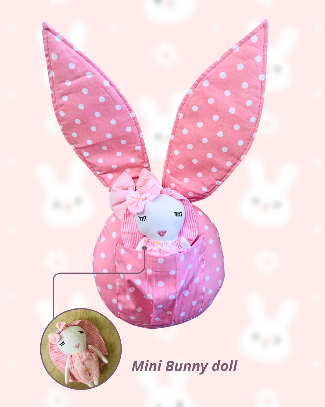 The Polka Bunny Cushion