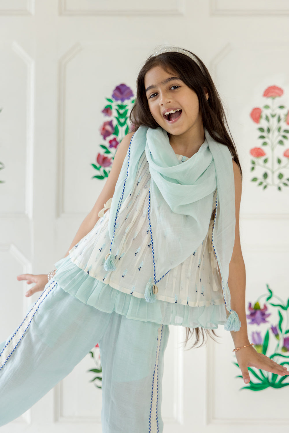 Rasbhari Set - Light Blue
