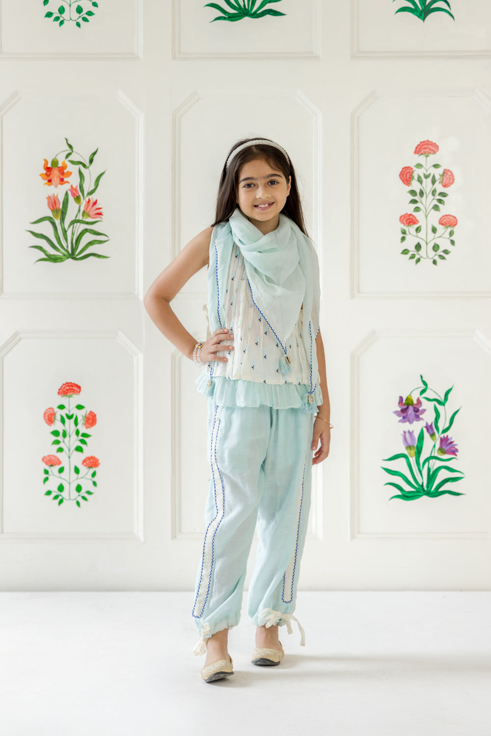 Rasbhari Set - Light Blue