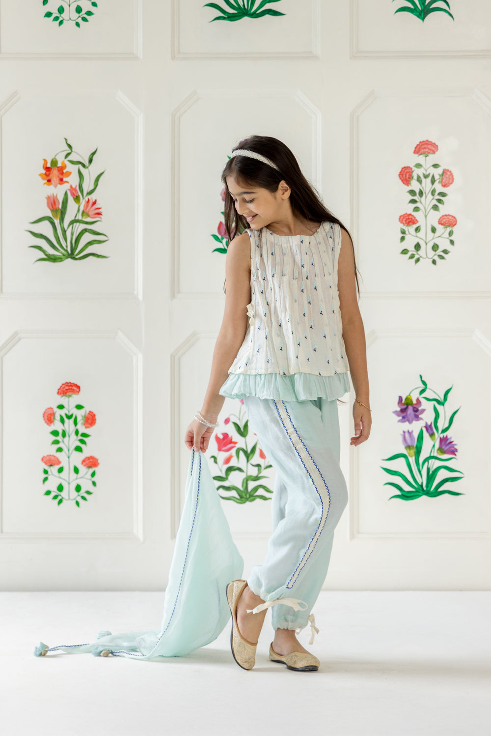 Rasbhari Set - Light Blue