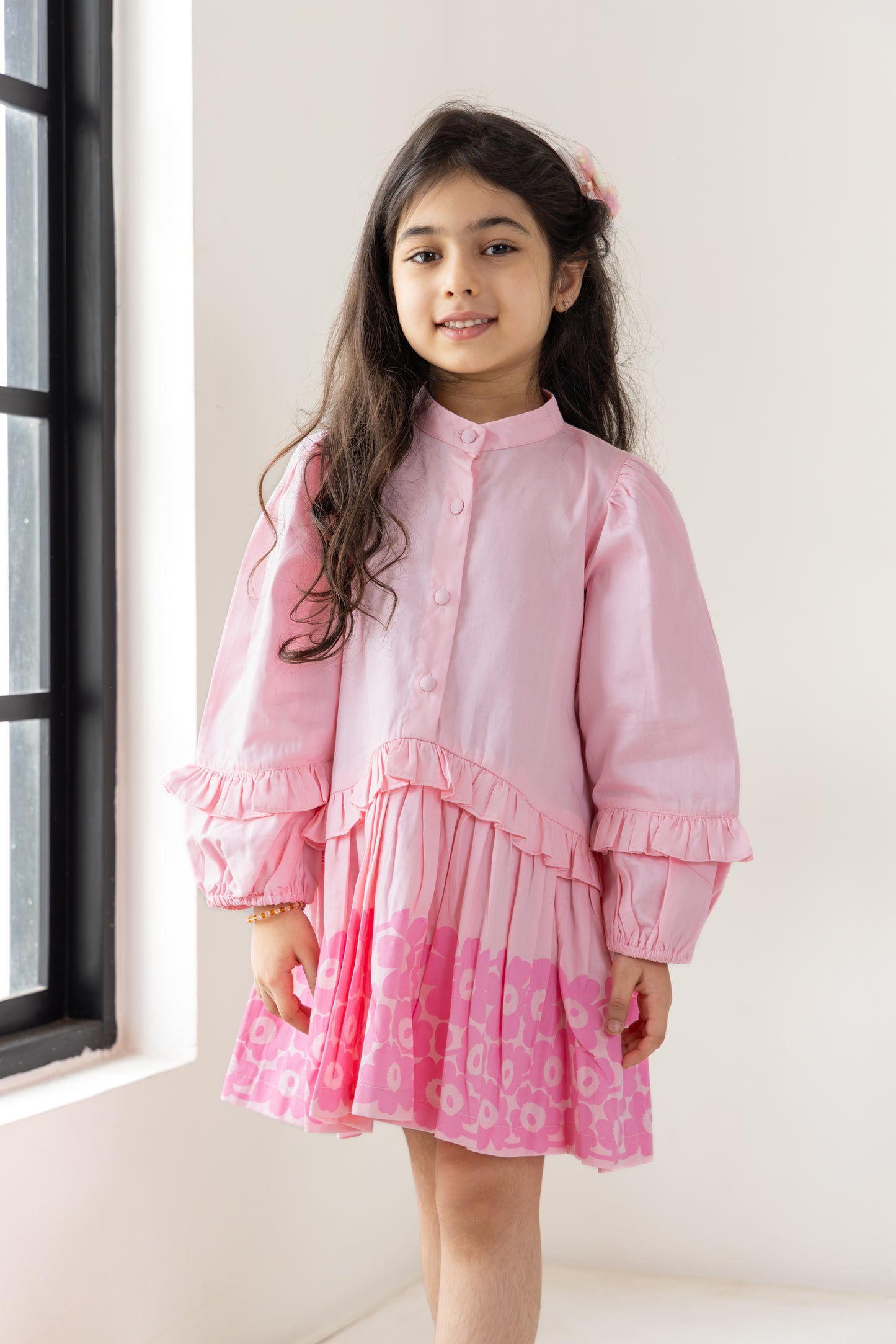 Pink Flared Dress