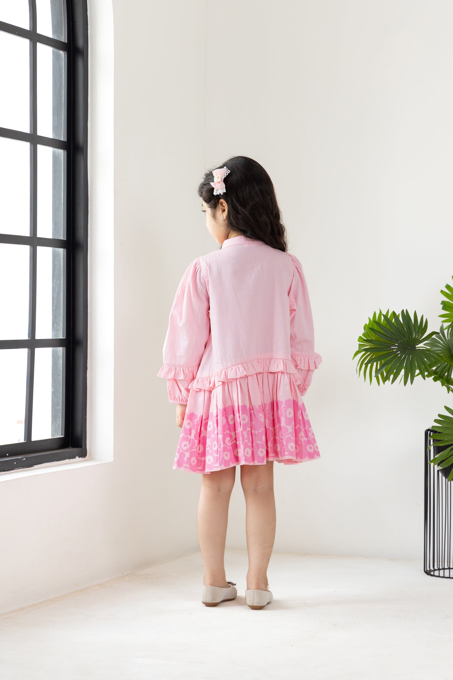 Pink Flared Dress