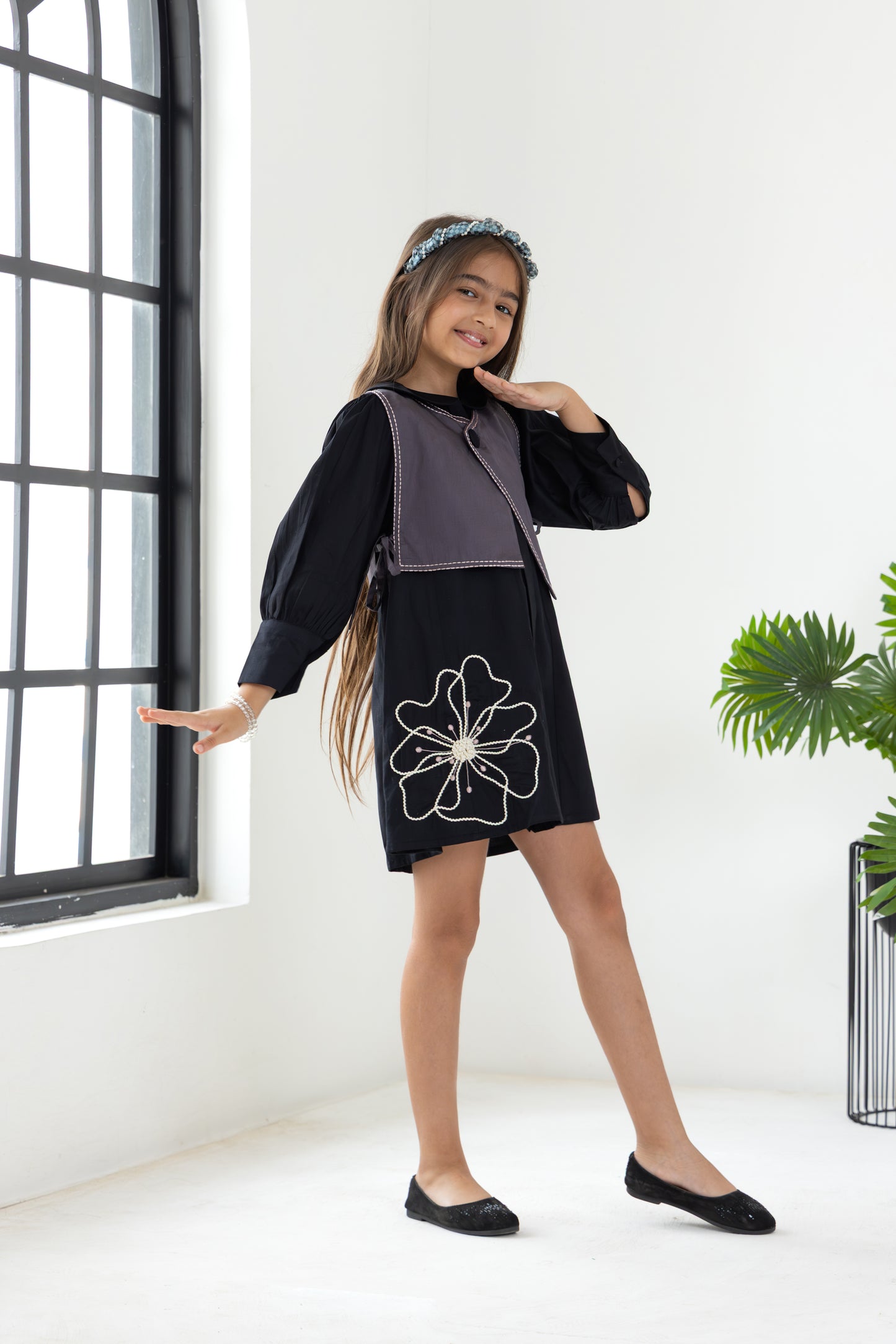 Black Waistcoat Dress