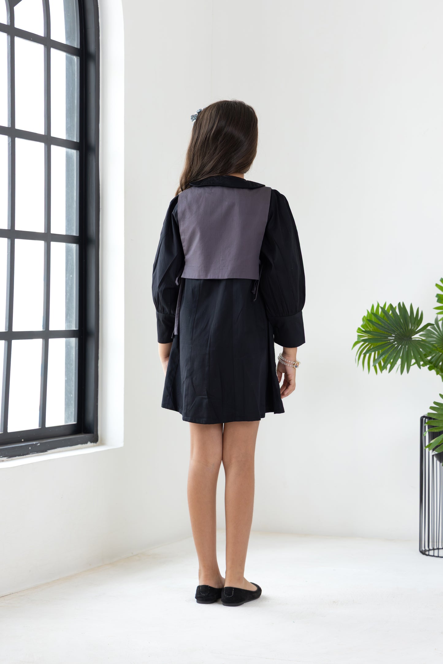 Black Waistcoat Dress