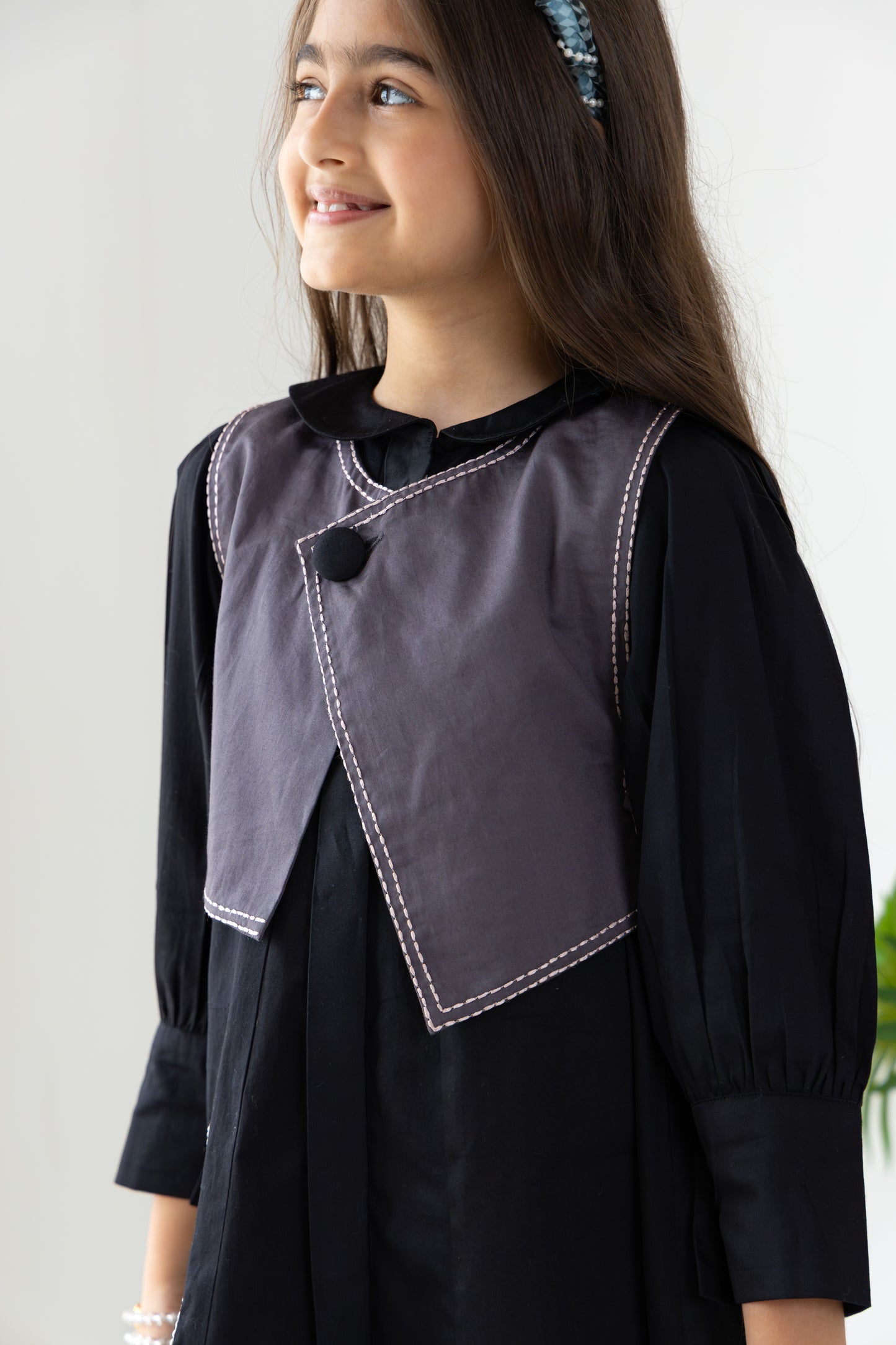 Black Waistcoat Dress