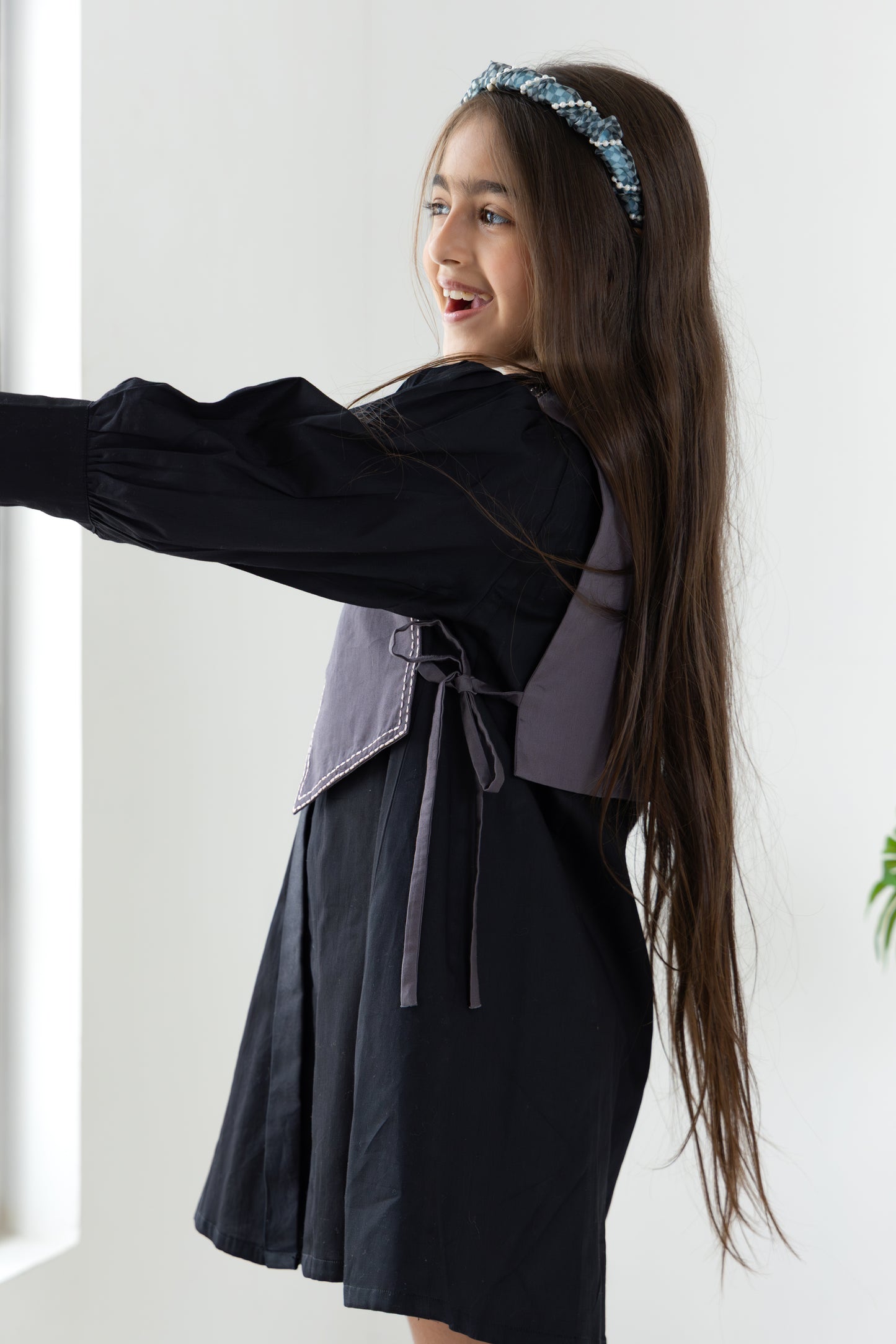 Black Waistcoat Dress