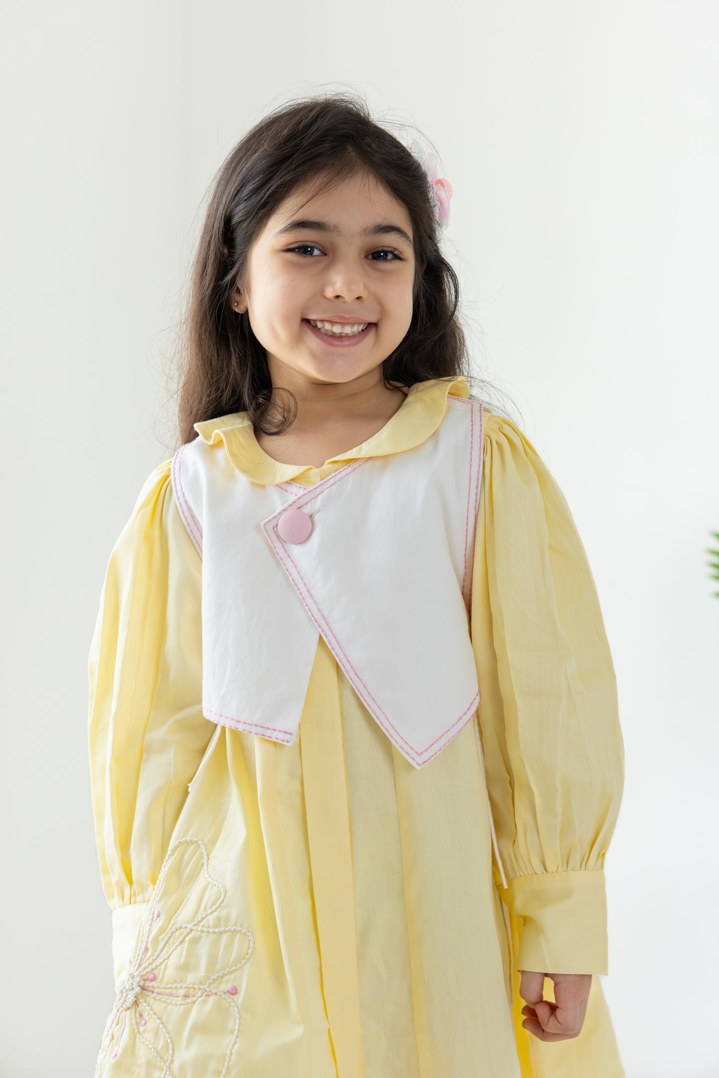 Butter Yellow Waistcoat Dress