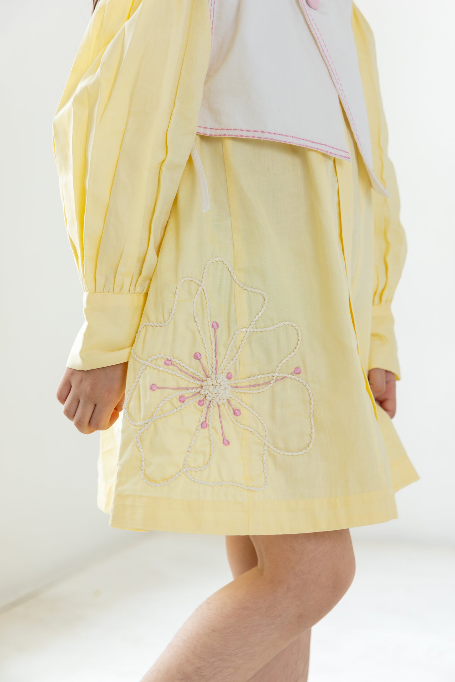 Butter Yellow Waistcoat Dress