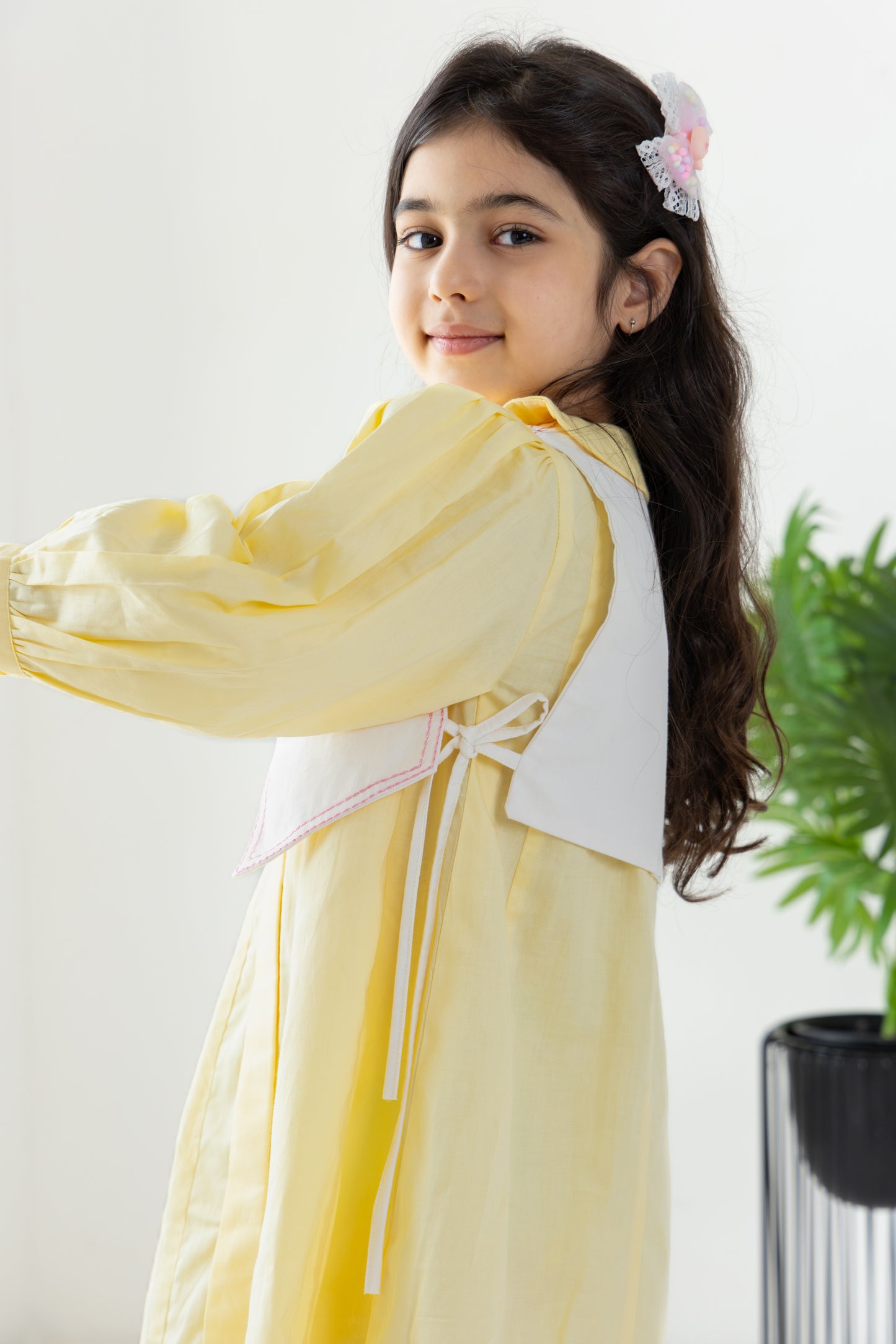 Butter Yellow Waistcoat Dress