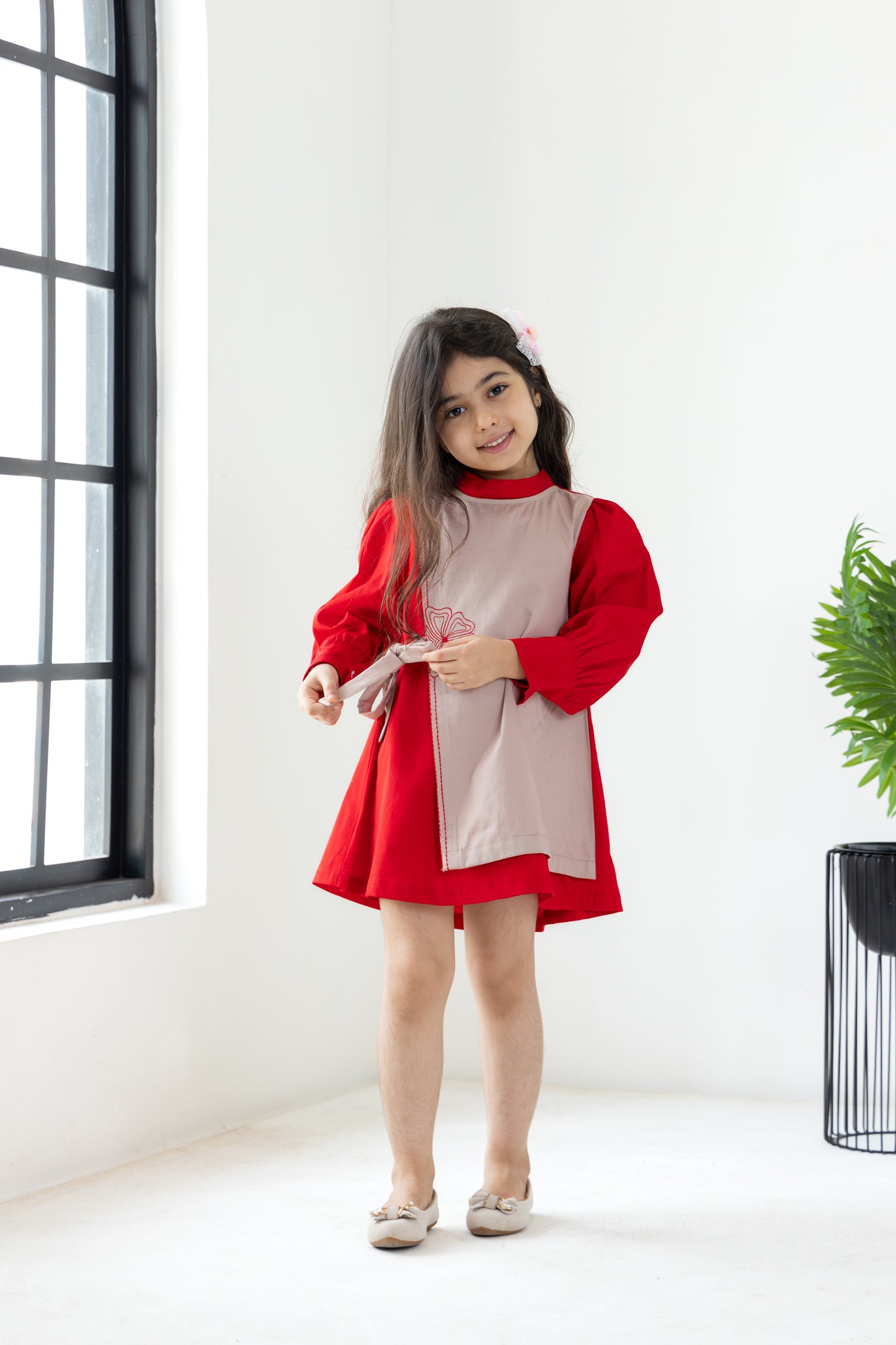 Red Overlay Dress