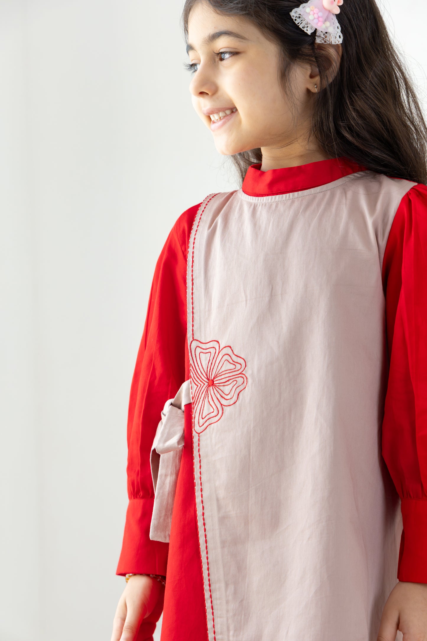 Red Overlay Dress