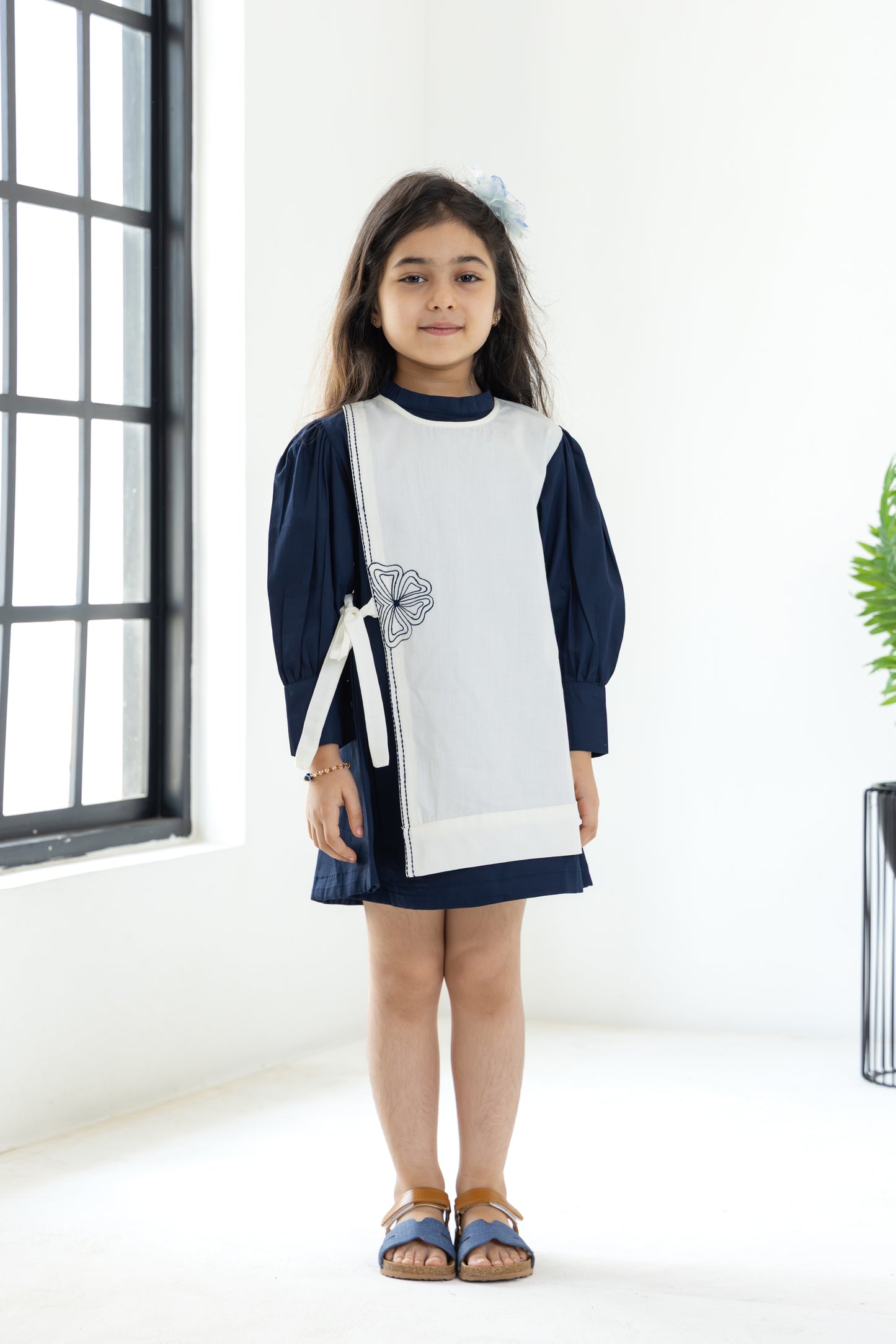 Navy Overlay Dress
