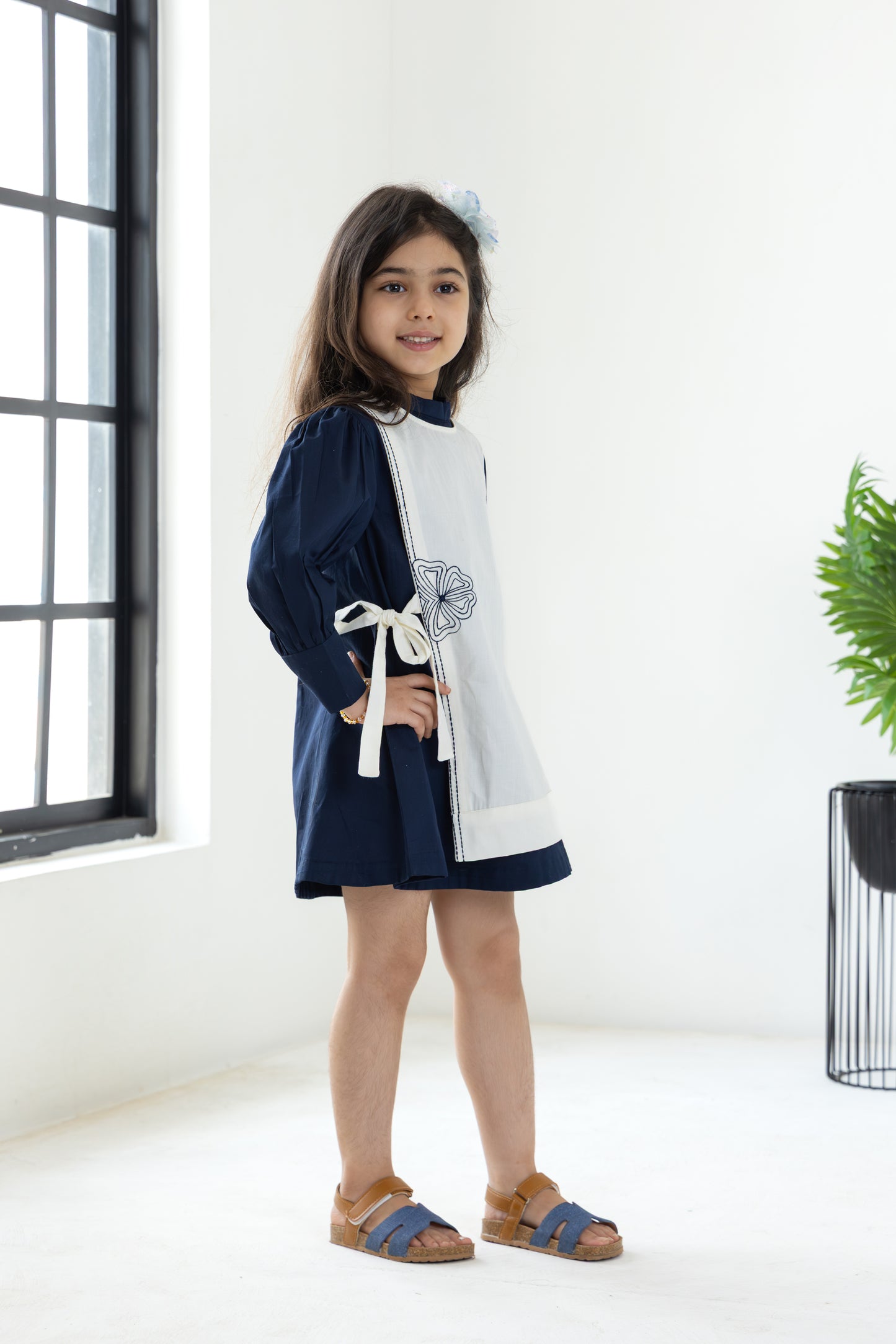 Navy Overlay Dress