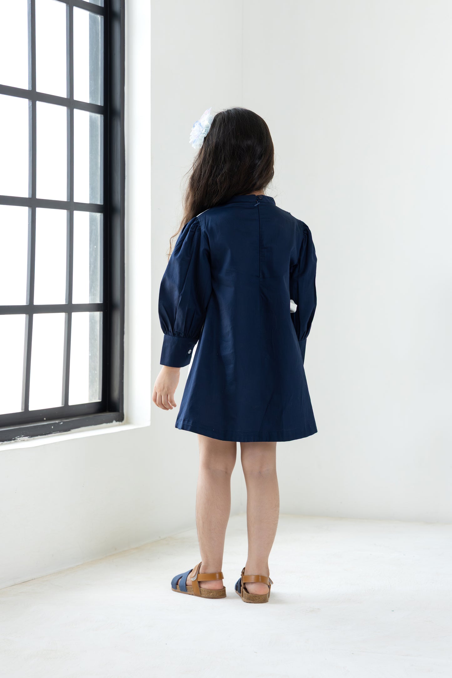 Navy Overlay Dress