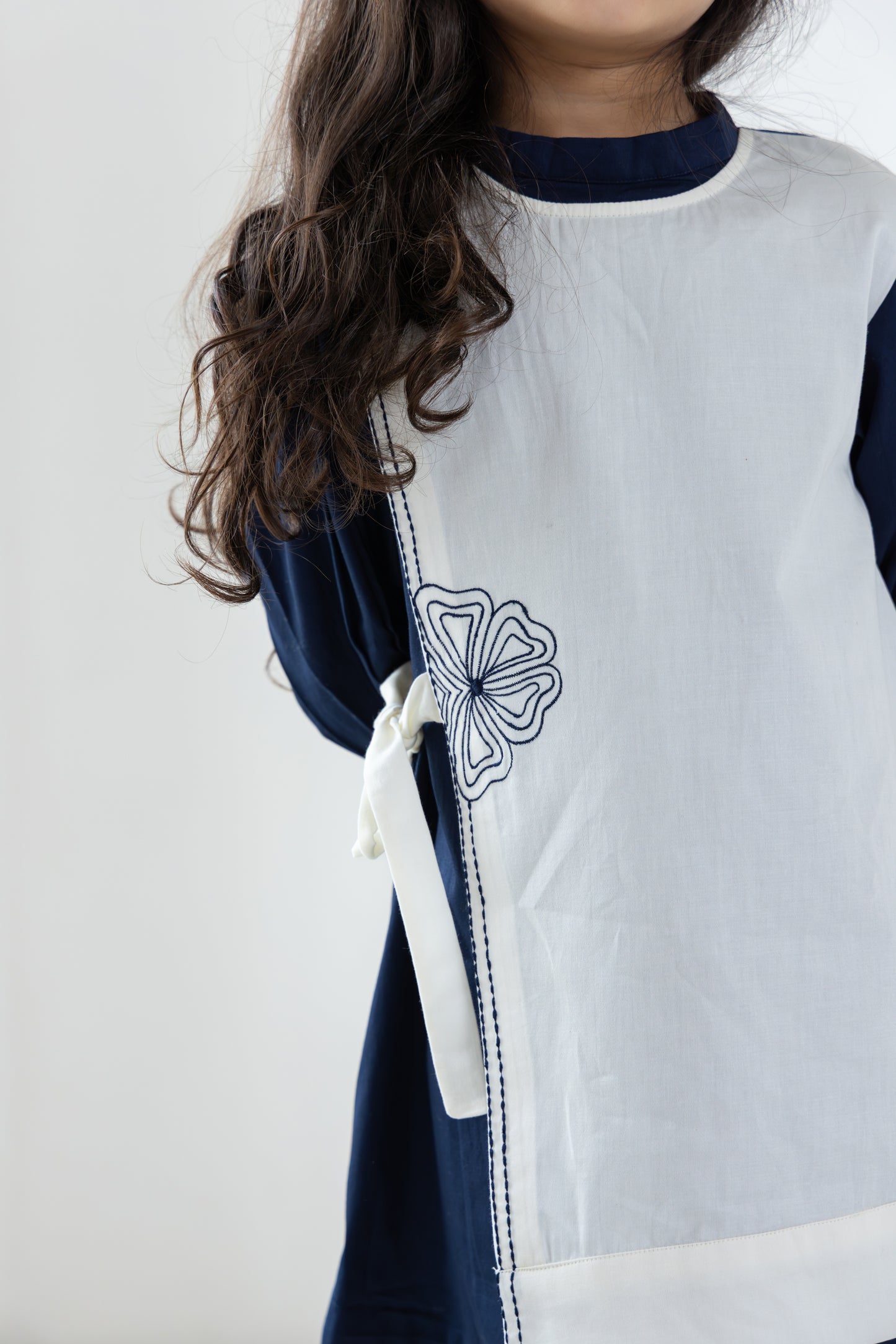 Navy Overlay Dress