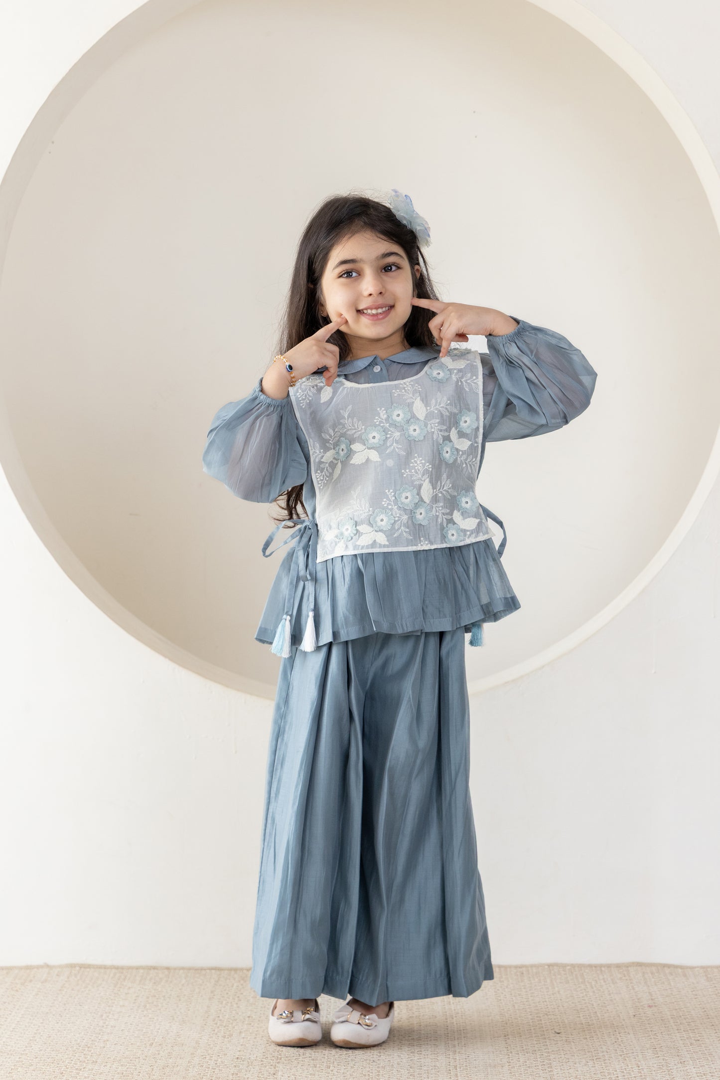 Light Grey Floral Coord Set