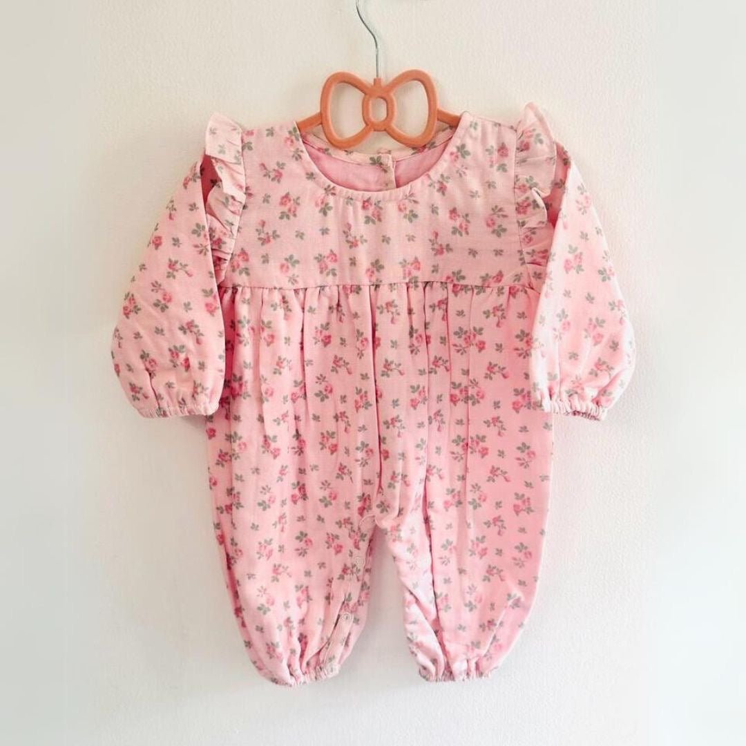 Pink Rose Romper Set With Mimi Bunny Doll - RISA DREAMWORLD