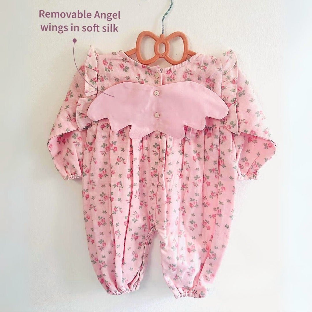 Pink Rose Romper Set With Mimi Bunny Doll - RISA DREAMWORLD