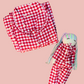 Daisy Red Gingham Set