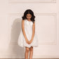 White Organza Balloon Dress