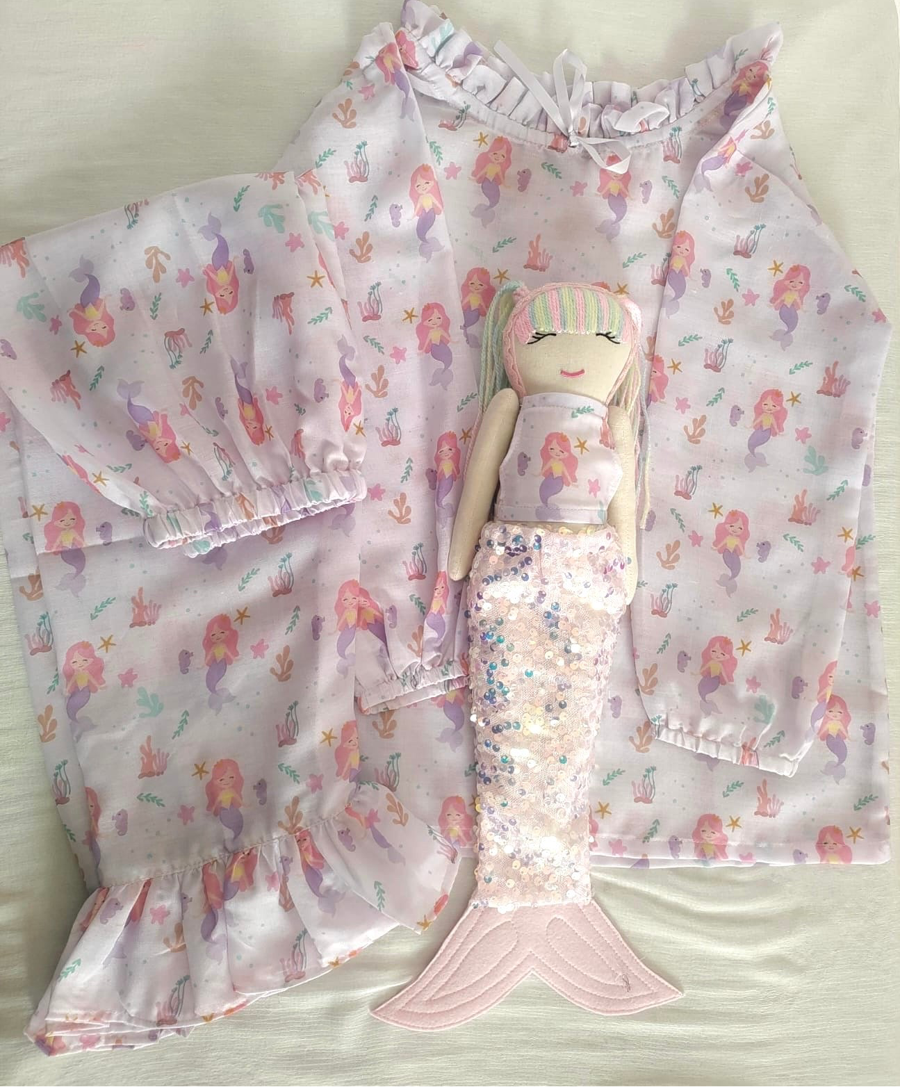 The Mermaid Night Suit Set With Doll