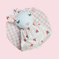 Cherry Night Suit Set With Matching Bunny Doll