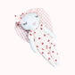 Cherry Night Suit Set With Matching Bunny Doll