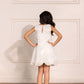 White Organza Balloon Dress