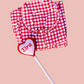 Daisy Red Gingham Set