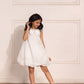 White Organza Balloon Dress