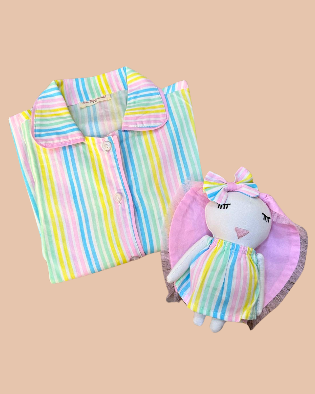 Rainbow Stripes Set For Girls