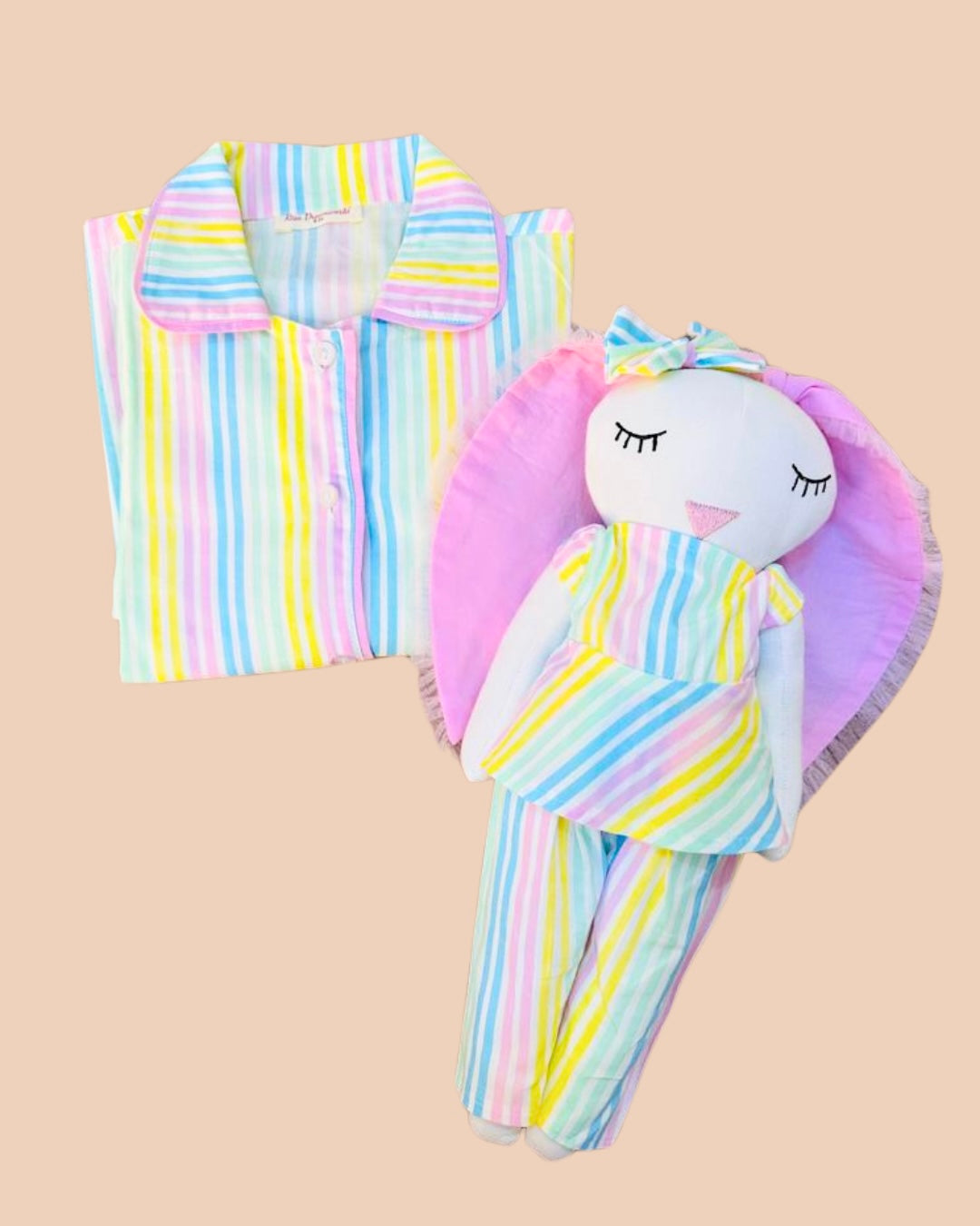 Rainbow Stripes Set For Girls