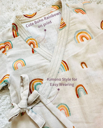 Boho Rainbow Romper With Dino RISA DREAMWORLD