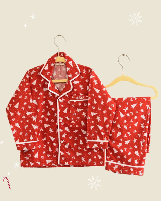 The Red Chistmas Night Suit