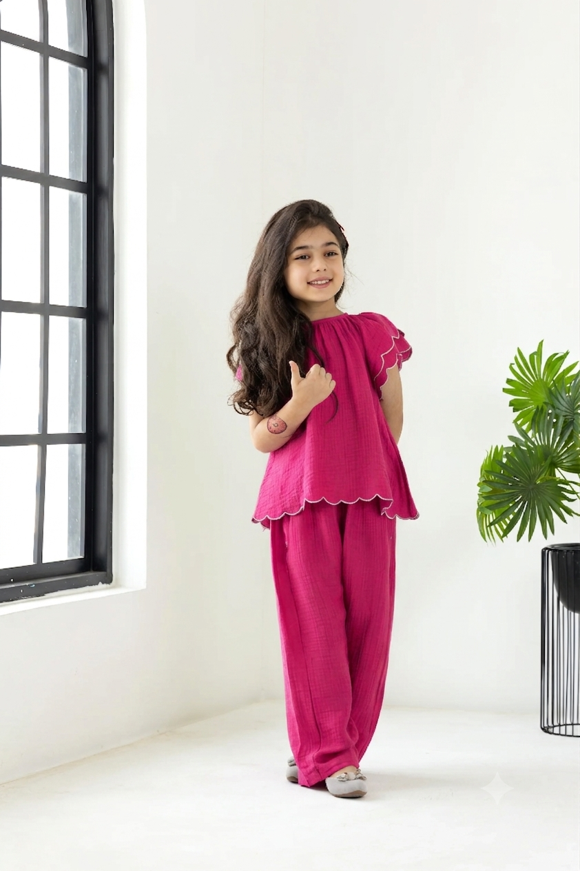 Fucshia Pink Coord Set