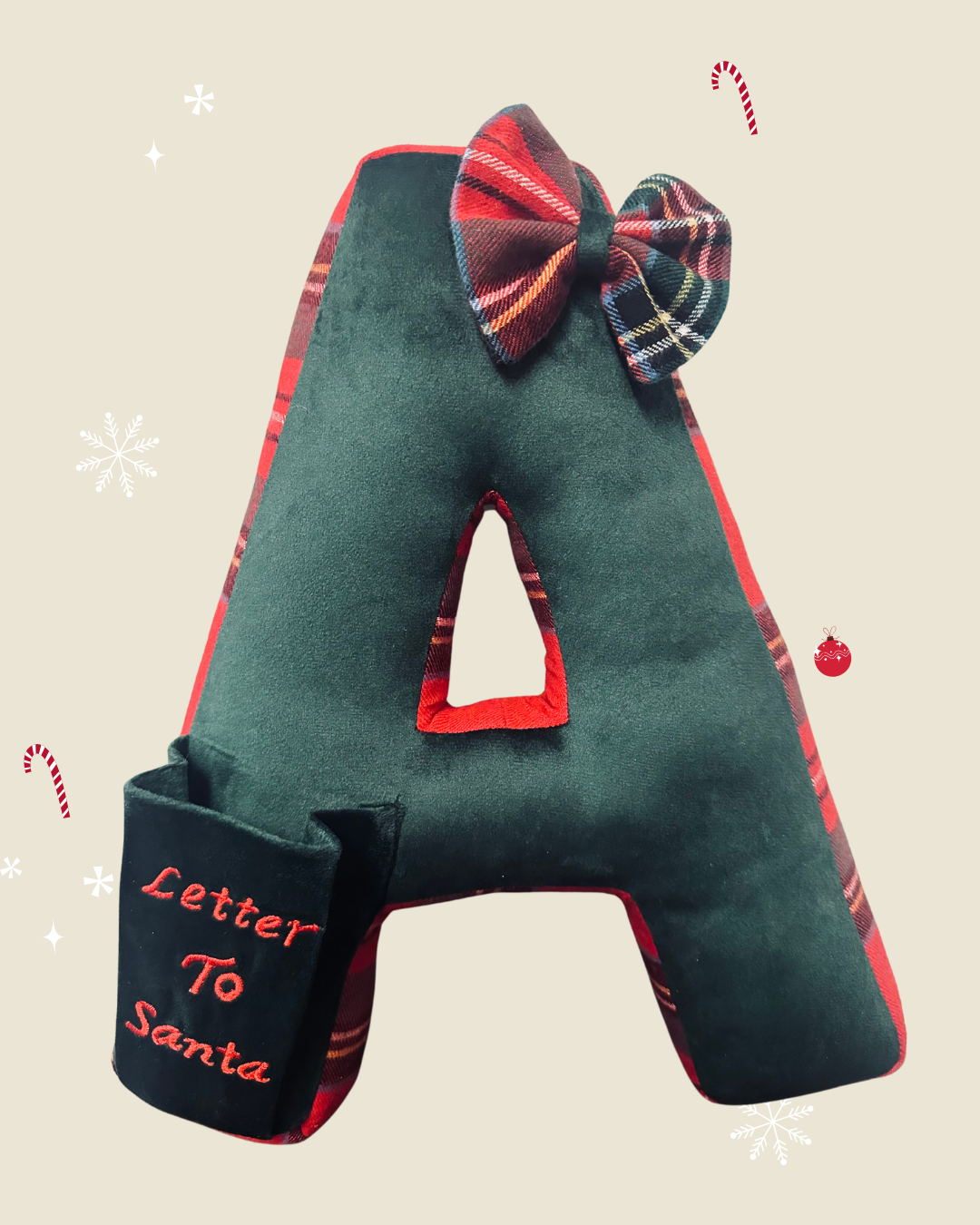 Christmas Theme-Letter Cushion