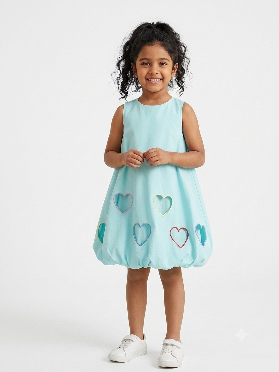 Sea Blue Heart Dress