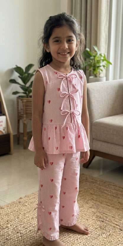 Heart Print Coord Set