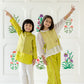Regal Kurta Set- Earthy Lime Green