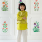 Regal Kurta Set- Earthy Lime Green