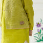 Regal Kurta Set- Earthy Lime Green