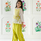 Regal Coord Set - Earthy Lime Green
